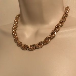 Gold rope necklace